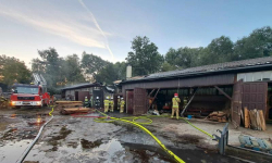 9 zastępów gasiło pożar stolarni w Miękini