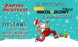 Piastowski Bieg Mikołajkowy w Wilkszynie. Pobiegną dorośli i dzieci
