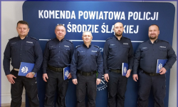 Mianowania na nowe stanowiska służbowe w Komendzie Powiatowej Policji w Środzie Śląskiej