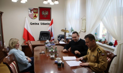 Podpisanie porozumienia w sprawie dofinansowania dla PSP w Środzie Śląskiej