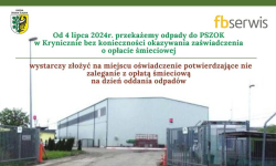 Zmiany odbioru odpadów do PSZOK w Krynicznie. Teraz odbierane będą bez zaświadczeń!!!