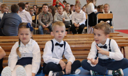 Uroczysty apel z okazji Dnia Edukacji Narodowej w Udaninie