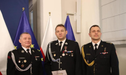 Wójt Gminy Udanin otrzymał odznakę Świętego Floriana „Za zasługi dla społeczności lokalnej"