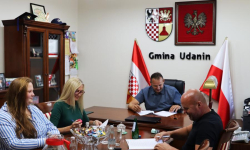 Podpisanie umowy na przebudowę ul. Klonowej w Udaninie