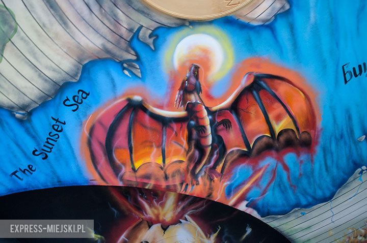 Rysunki na suficie w Gościńcu pod Furą wykonane przez wrocławskich studentów