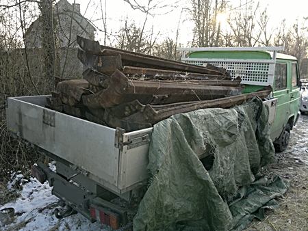 Kradzież podkładów kolejowych