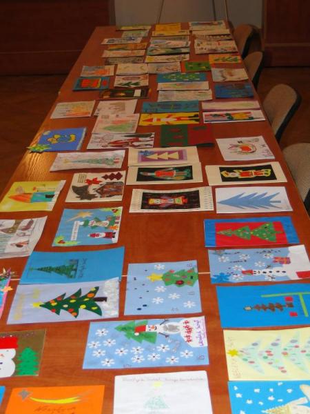 Obrady jury konkursu na kartkę świąteczną - Środa Śląska 2011