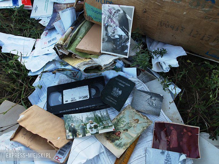 Śmieci w okolicach Miękini