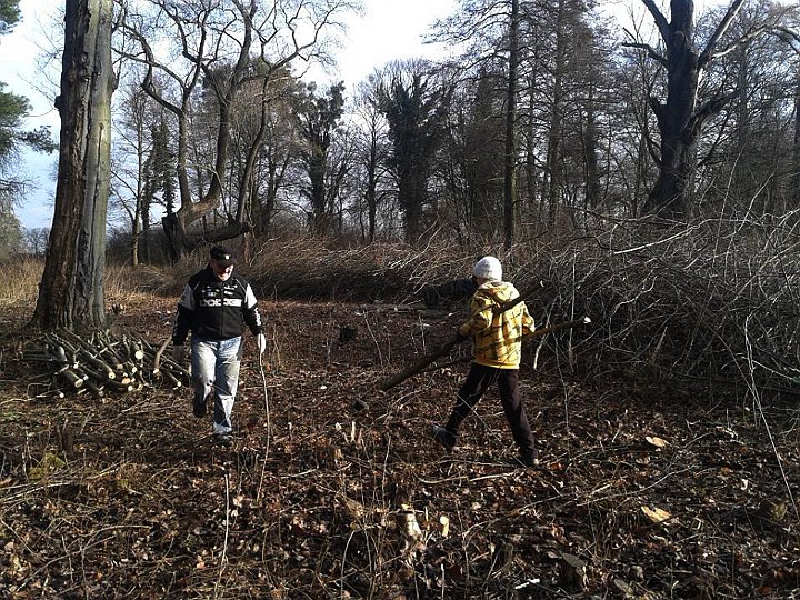 Sprzątanie parku i zakup nowych ławek
