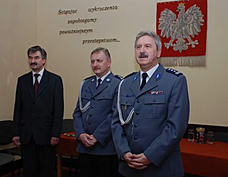 Pożegnanie komendanta i przyjęcie Dariusza Łopuszyńskiego