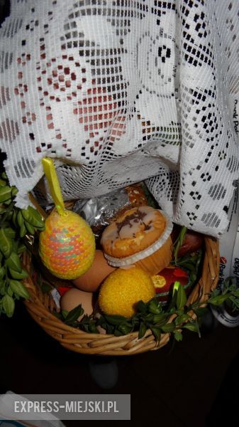 Święcone koszyczki wielkanocne