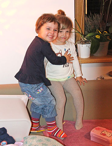 Dwie śmieszki :)
Zosia z Hanią