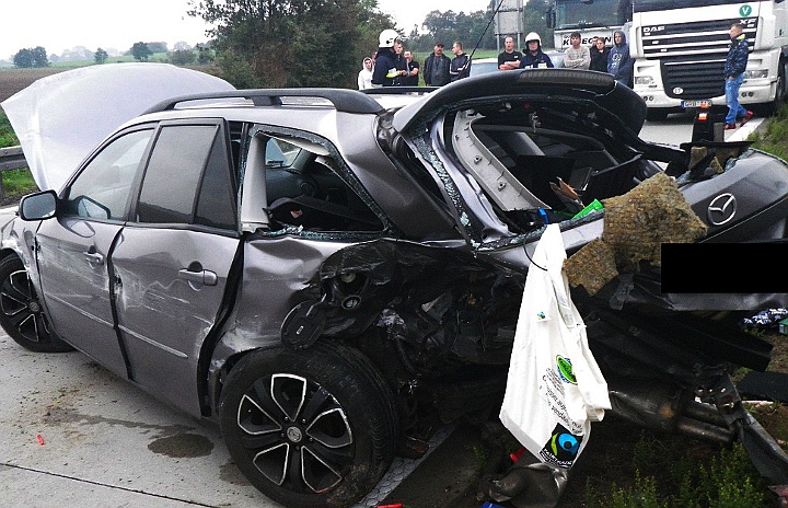 Wypadek na autostradzie. Na miejscu zginął kierowca