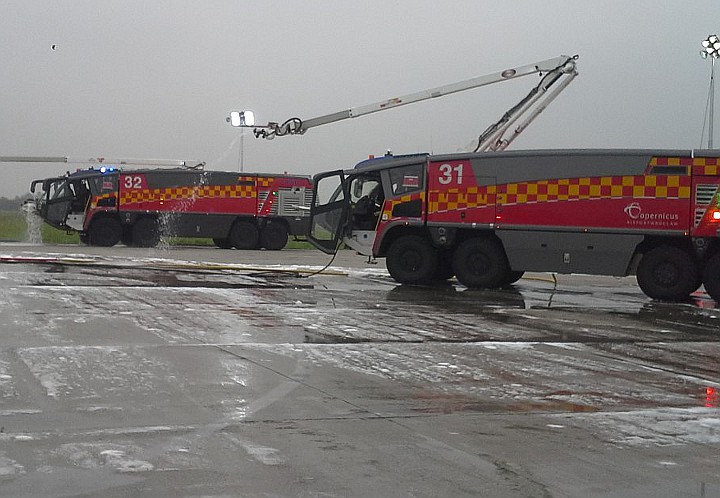 Ćwiczenia na wrocławskim lotnisku