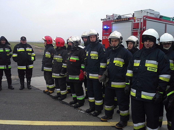 Ćwiczenia na wrocławskim lotnisku