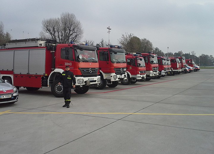 Ćwiczenia na wrocławskim lotnisku