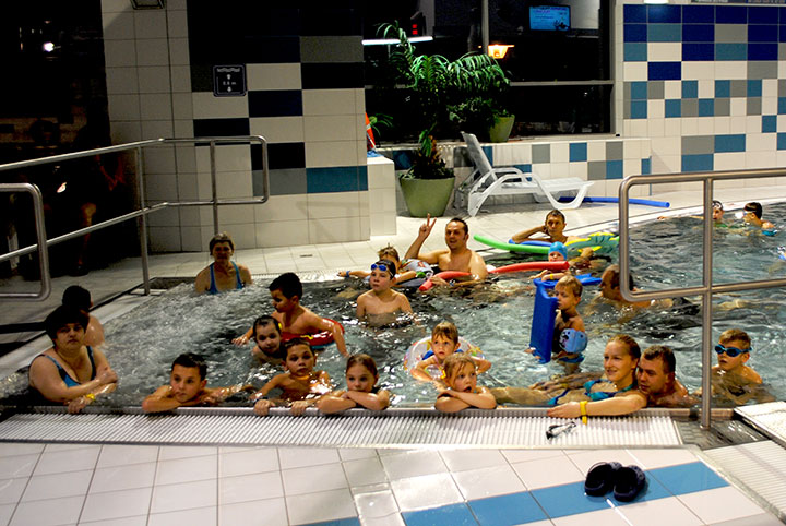 Mikołajki w parku wodnym