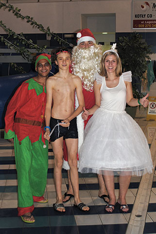 Mikołajki w parku wodnym