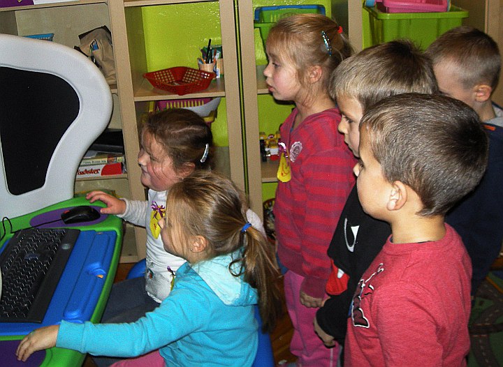 Komputer IBM w przedszkolu