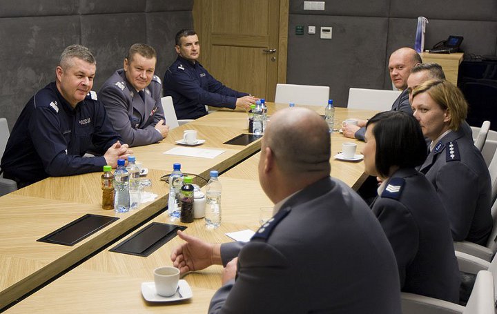 Uroczystość w komendach policji