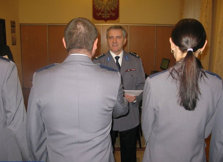 Uroczystość w komendach policji