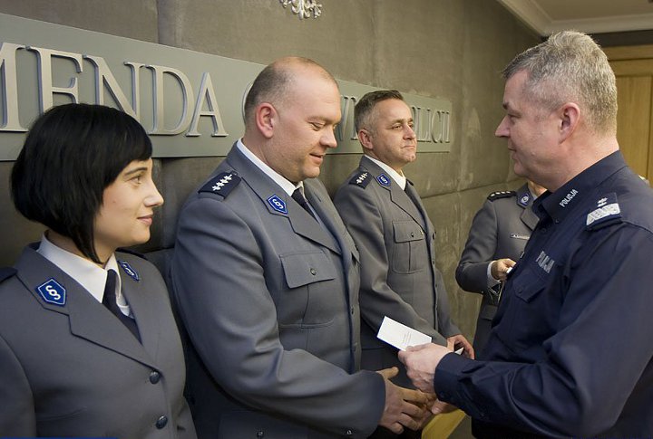 Uroczystość w komendach policji