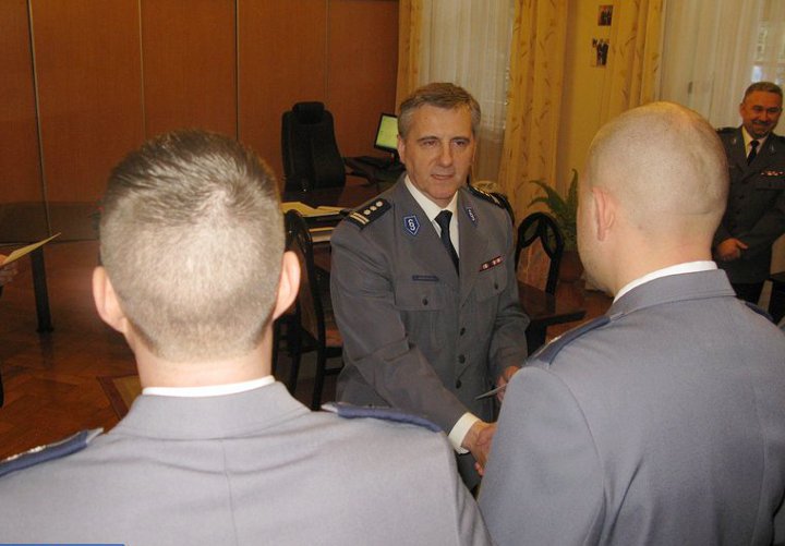 Uroczystość w komendach policji