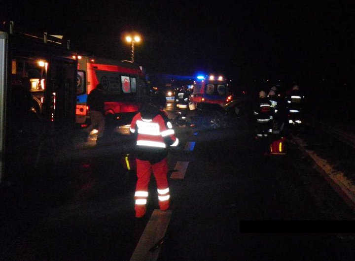 Wypadek w Komornikach