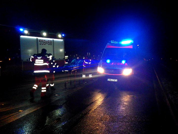 Wypadek w Komornikach