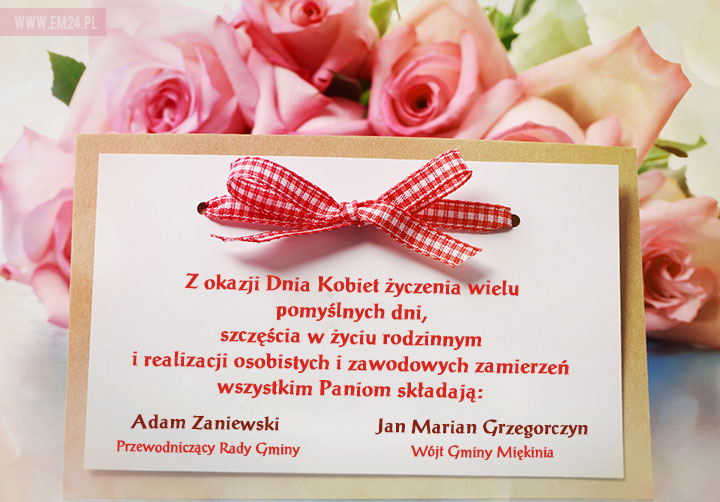 Życzenia w Dniu Kobiet