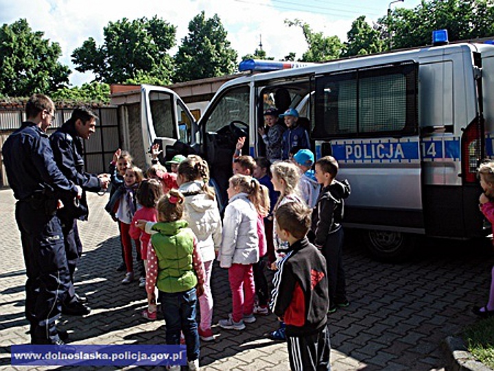 Wizyta mundurowych w przedszkolu