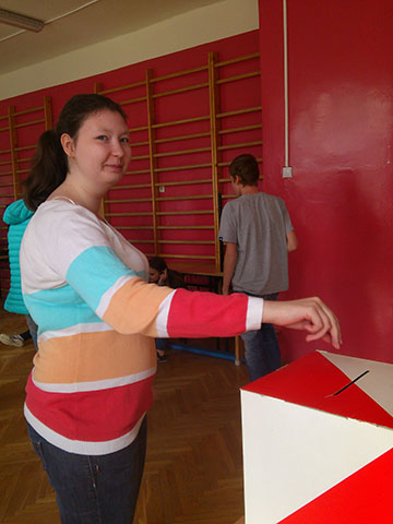 Gimnazjaliści wybierają prezydenta