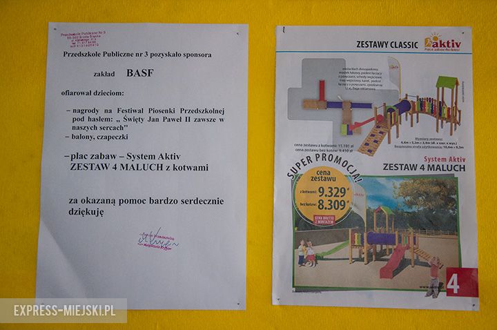 Doposażyli plac zabaw w średzkim przedszkolu