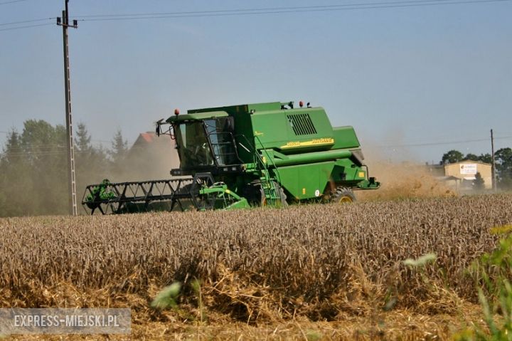 Żniwa na terenie gminy Kamieniec Ząbkowicki