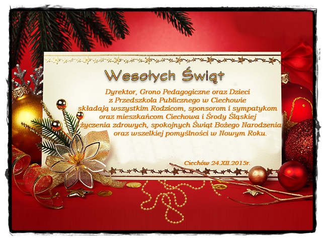 Życzenia świąteczne