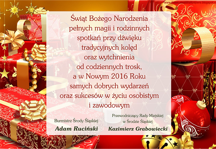 Życzenia świąteczne