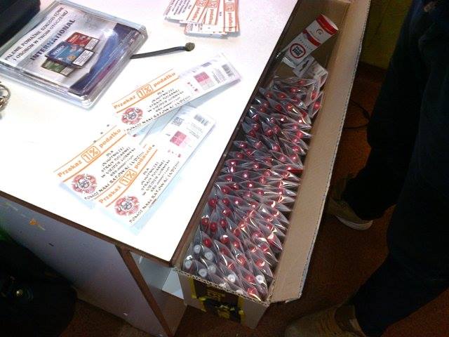 Akję przeprowadzili strażacy wraz ze średzką policją