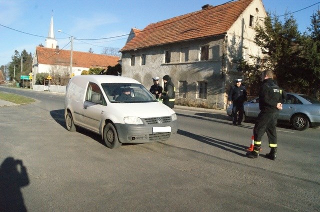 Akję przeprowadzili strażacy wraz ze średzką policją