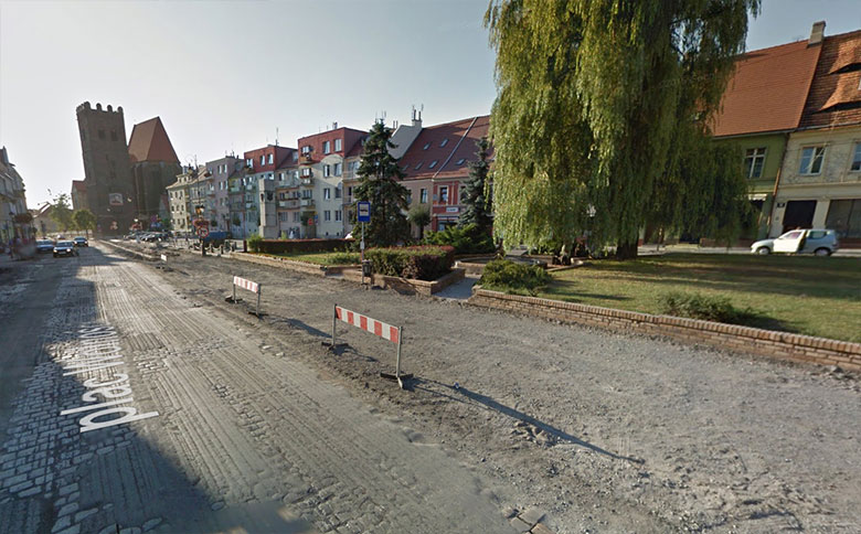 Plac Wolności w Google Street View