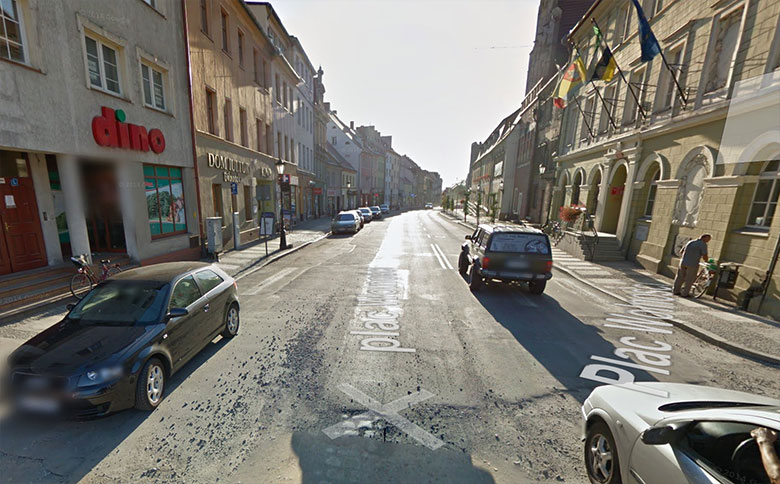 Plac Wolności w Google Street View