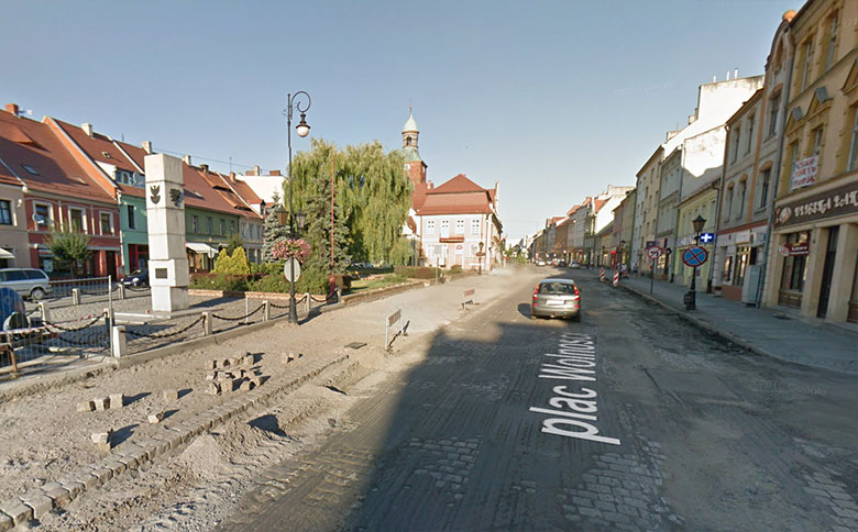 Plac Wolności w Google Street View