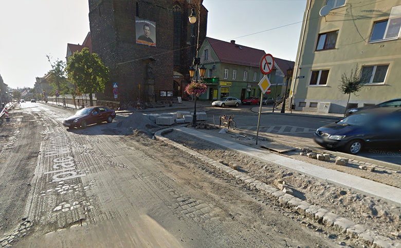 Plac Wolności w Google Street View