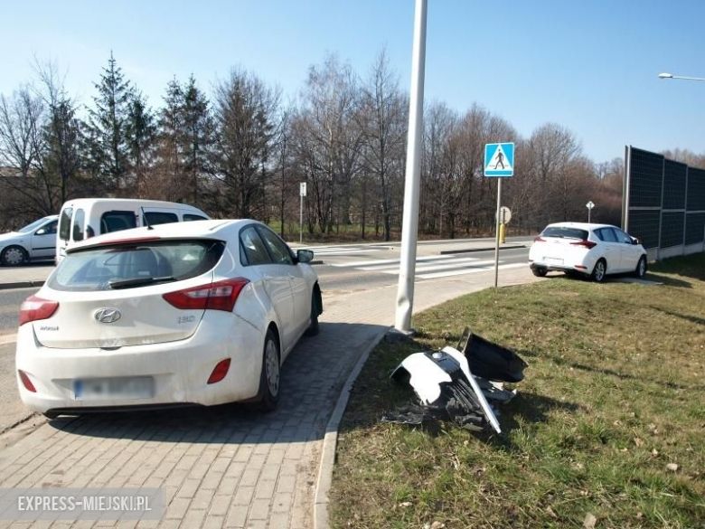 Wypadek na średzkim skrzyżowaniu