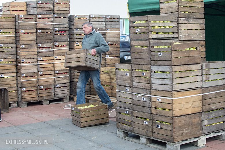 Akcja rozdawania bezpłatnych jabłek w Miękini