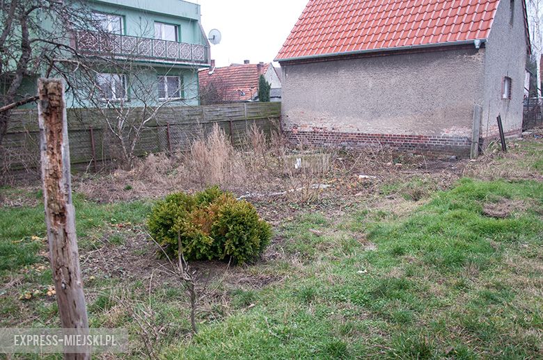 Fragment działki z tyłu obiektu