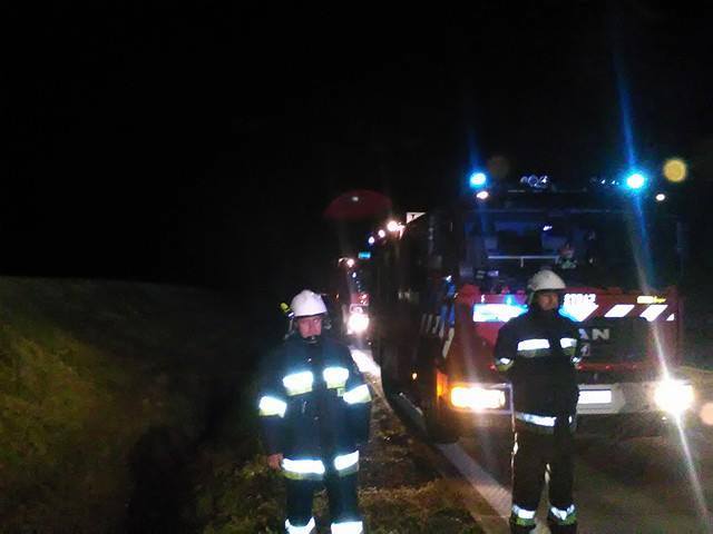 Dachowanie auta na autostradzie A4