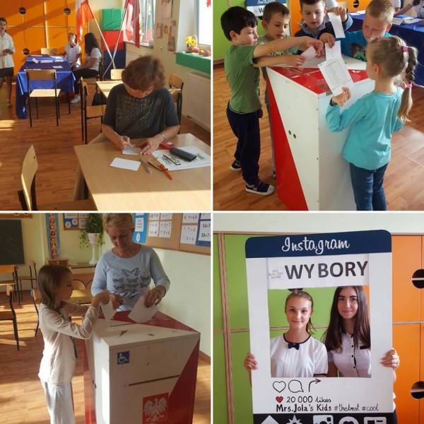 Wybory samorządowe w szkole podstawowej w Udaninie