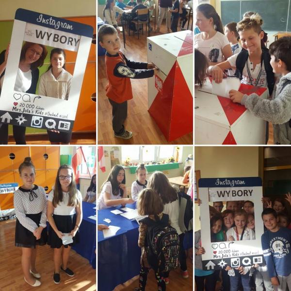 Wybory samorządowe w szkole podstawowej w Udaninie