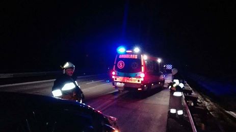 Kolizja na autostradzie A4