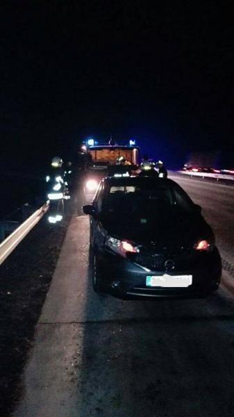 Kolizja na autostradzie A4